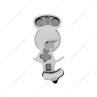 Chrome Plastic Splitter Button for 15 Speed Eaton Fuller