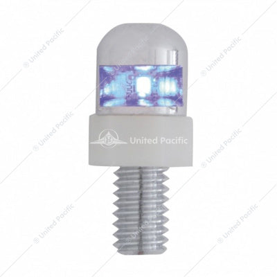 SINGLE LED LICENSE PLATE FASTENERS - BLUE LED (2-PACK)