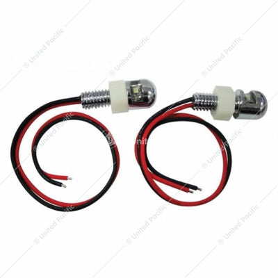SINGLE LED LICENSE PLATE FASTENERS-Amber