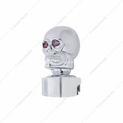 Chrome Skull Shift Knob with 13/15/18 Speed Adapter