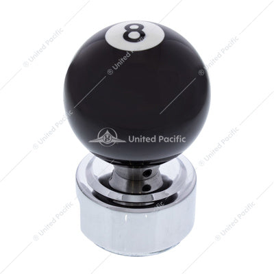 Number 8 Pool Ball Gearshift Knob For 13/15/18 Speed Eaton Style Shifters