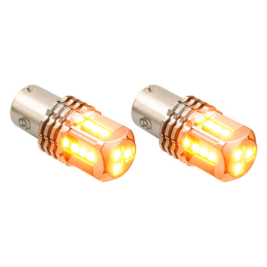 1156 High Power Tower LED Bulb Amber (PR)