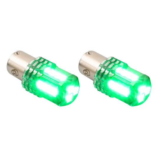1156 High Power Tower LED Bulb Green (PR)