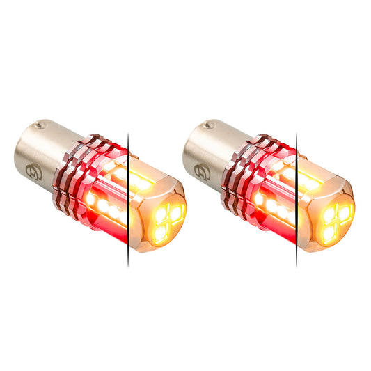 1157 Dual Color LED Bulb - Amber Primary / Red Secondary (PR)