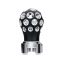 Thread-On Matte Black Phoenix Ball Gearshift Knob With LED 13/15/18 Speed Adapter-Red LED