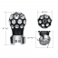 Thread-On Matte Black Phoenix Ball Gearshift Knob With LED 13/15/18 Speed Adapter-Red LED