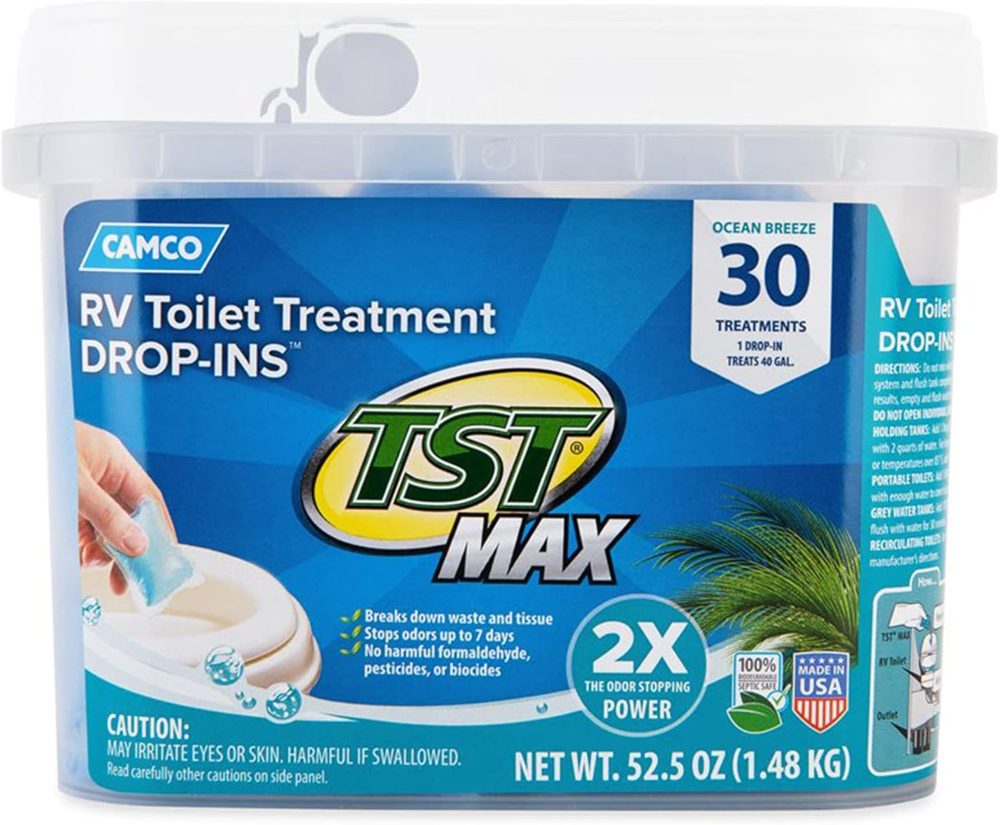 TST Max Ocean Breeze Drop-In Toilet Treatment - 30 Count