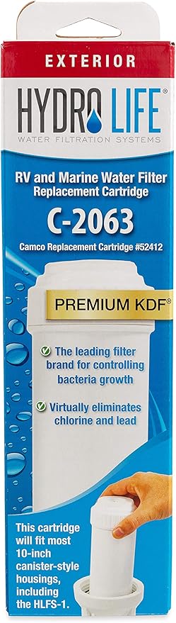 Hydro Life Water Filter C-2063 Replacement Cartridge for HL-200