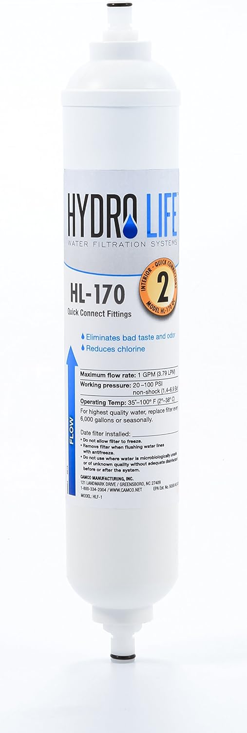 Hydro Life Replacement Filter Cartridge for HL-170 - Quick Connect(QC)