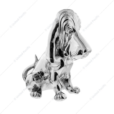 Basset Hound Hood Ornament - Chrome