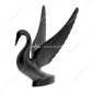 Black DIE-CAST SWAN HOOD ORNAMENT