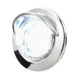 3/4 Mini LED Light with Chrome Bezel with Visor White/Clear