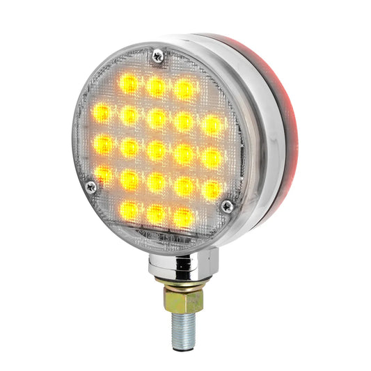 4″ Double Face Smart Dynamic 21 LED Pedestal Light Passenger Side