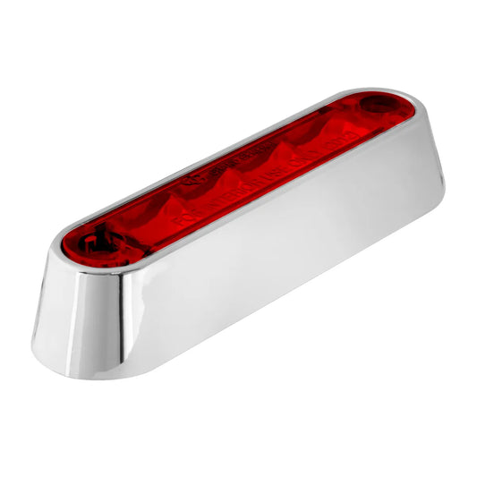 3-1/2″ MARKER & TURN LED LIGHT with Chrome Plastic Bezel Red/Red