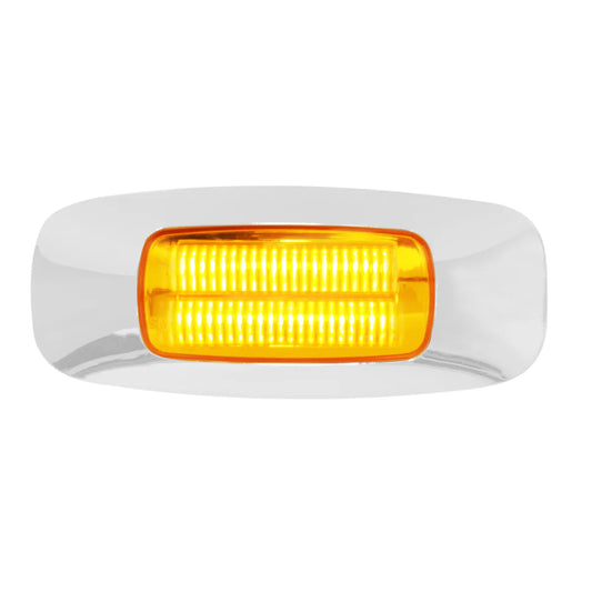 3-1/2″ RECTANGULAR PRIME LED CLEARANCE/MARKER LIGHT - Amber/Clear