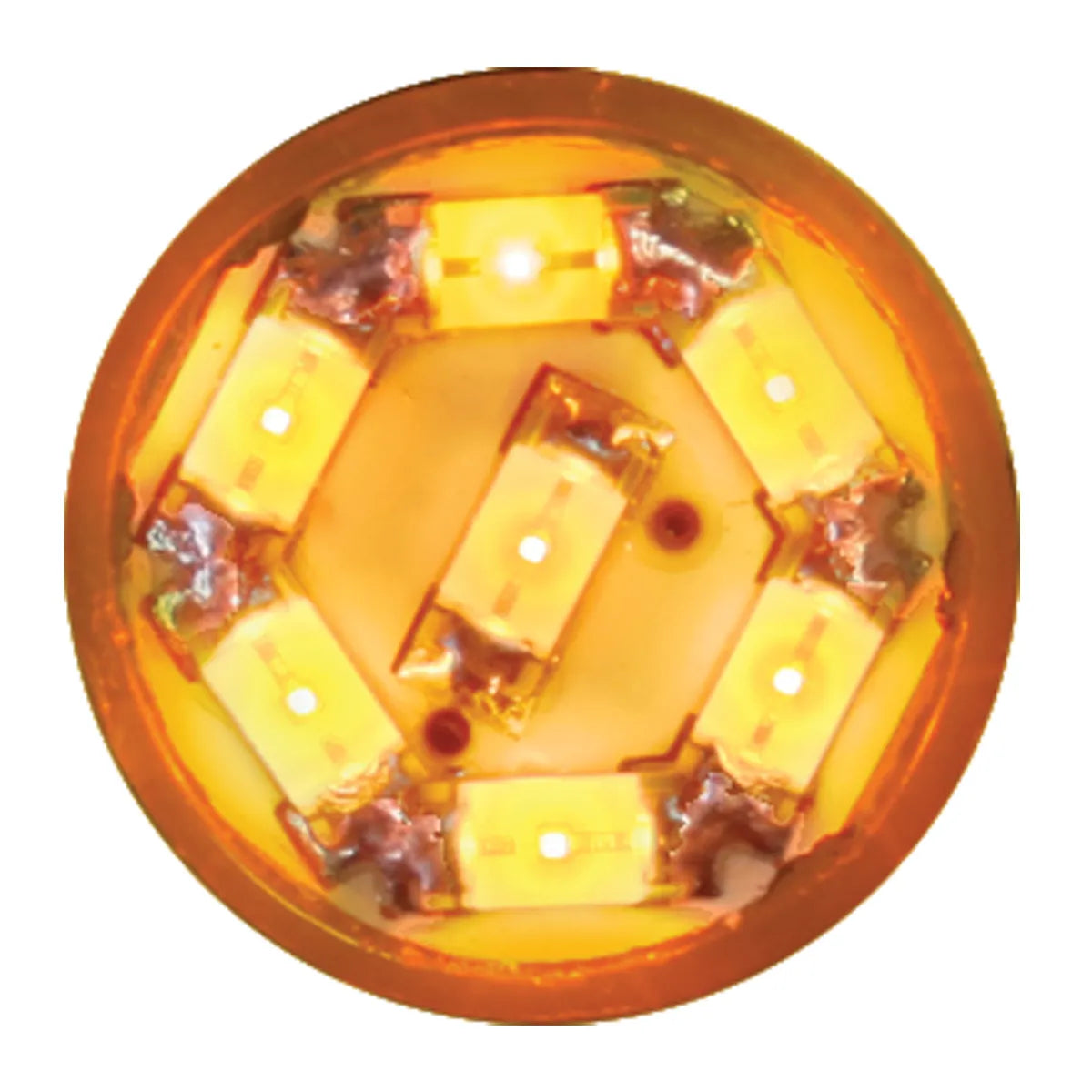 194/168 DOME TYPE 7 LED LIGHT BULB Amber