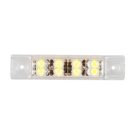 6" Rectangular Surface Mount Pearl Marker & Turn LED Light
