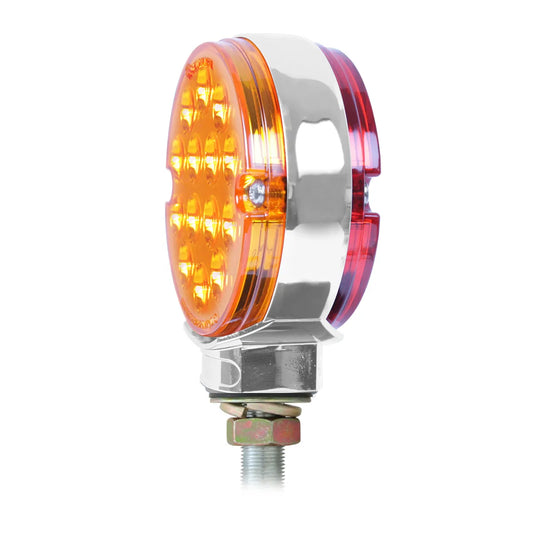 3″ Double Face Pearl LED Pedestal Light Amber/Red