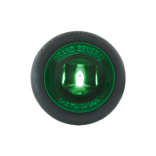1″ Dual Function Mini Wide Angle LED Light With Grommet Green Green