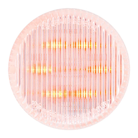 2″ Round Dual Function 6 LED Light  Amber Clear