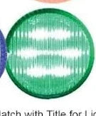 2″ Round Dual Function 6 LED Light Green Green
