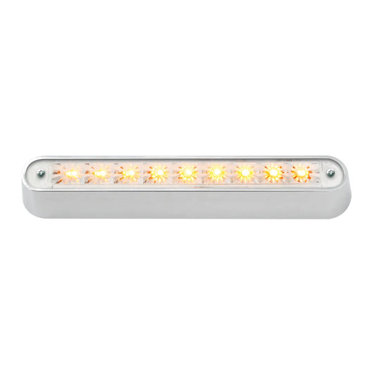 6.5" Dual Function LED Light Bar With Chrome Plastic Bezel