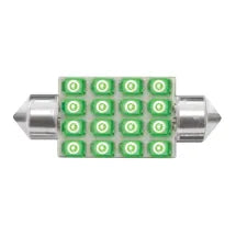 211-2 Dome Type 16 LED Light Bulb  Green