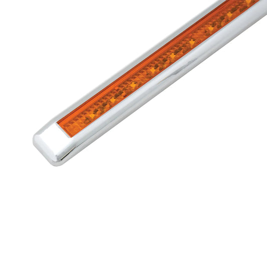 12″ ULTRA THIN LED MARKER LIGHT BAR With Bezel Amber/Amber