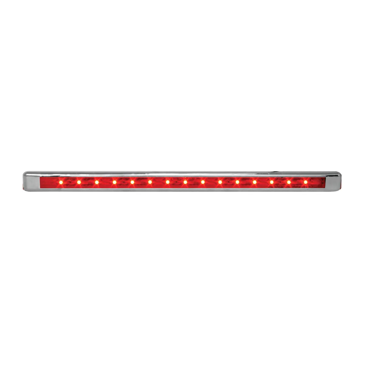 12″ ULTRA THIN LED MARKER LIGHT BAR With Bezel Red/Red