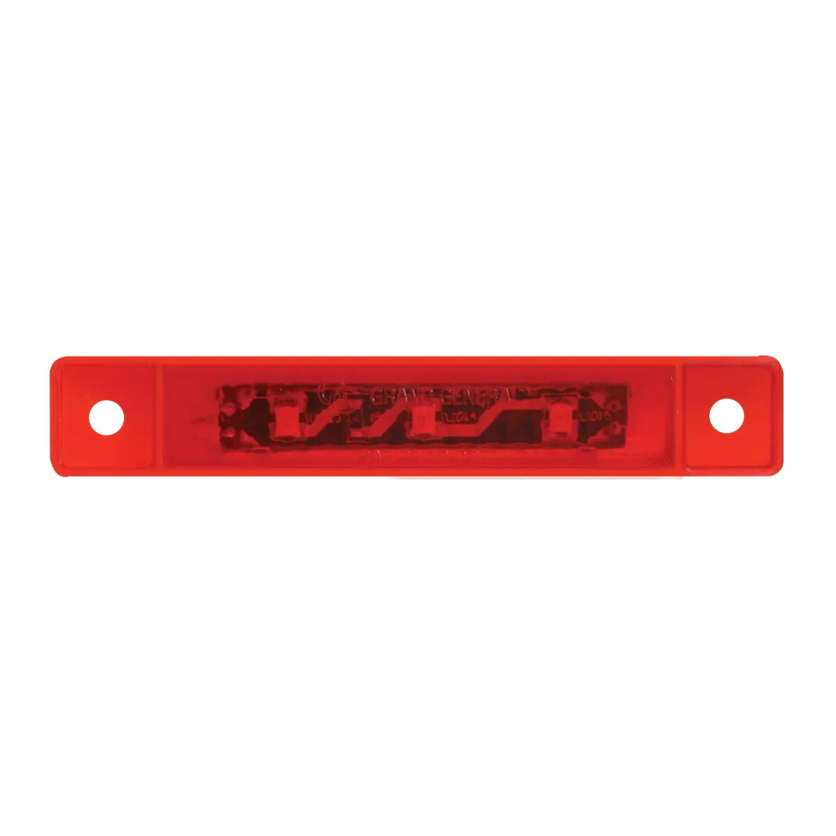 3.5″ ULTRA THIN LED MARKER/CLEARANCE LIGHT with Chrome Bezel Red LED/Red Lens