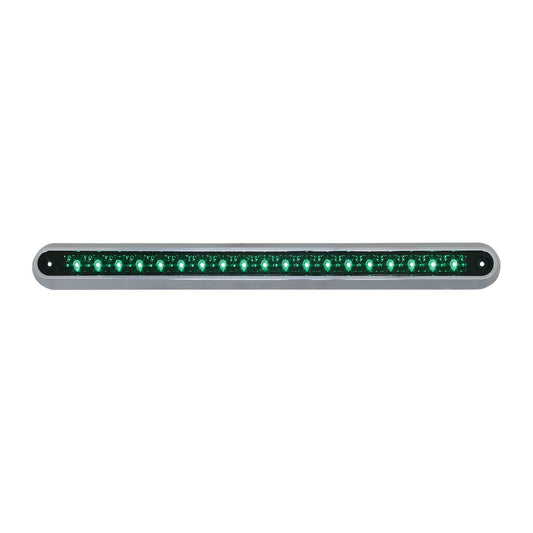 12″ Dual Function 18LED Turn/Marker & Clearance Light Bar-Green/Green