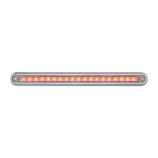 12″ Dual Function 18LED Turn, Marker & Clearance Light Bar Red Clear