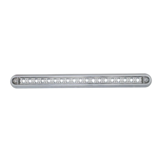 12″ Dual Function 18LED Turn, Marker & Clearance Light Bar White Clear