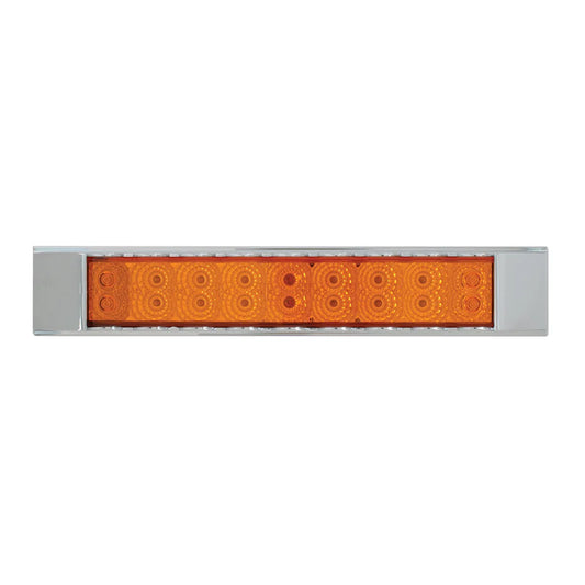 12″ Spyder LED Light Bar Amber Clear With Bezel