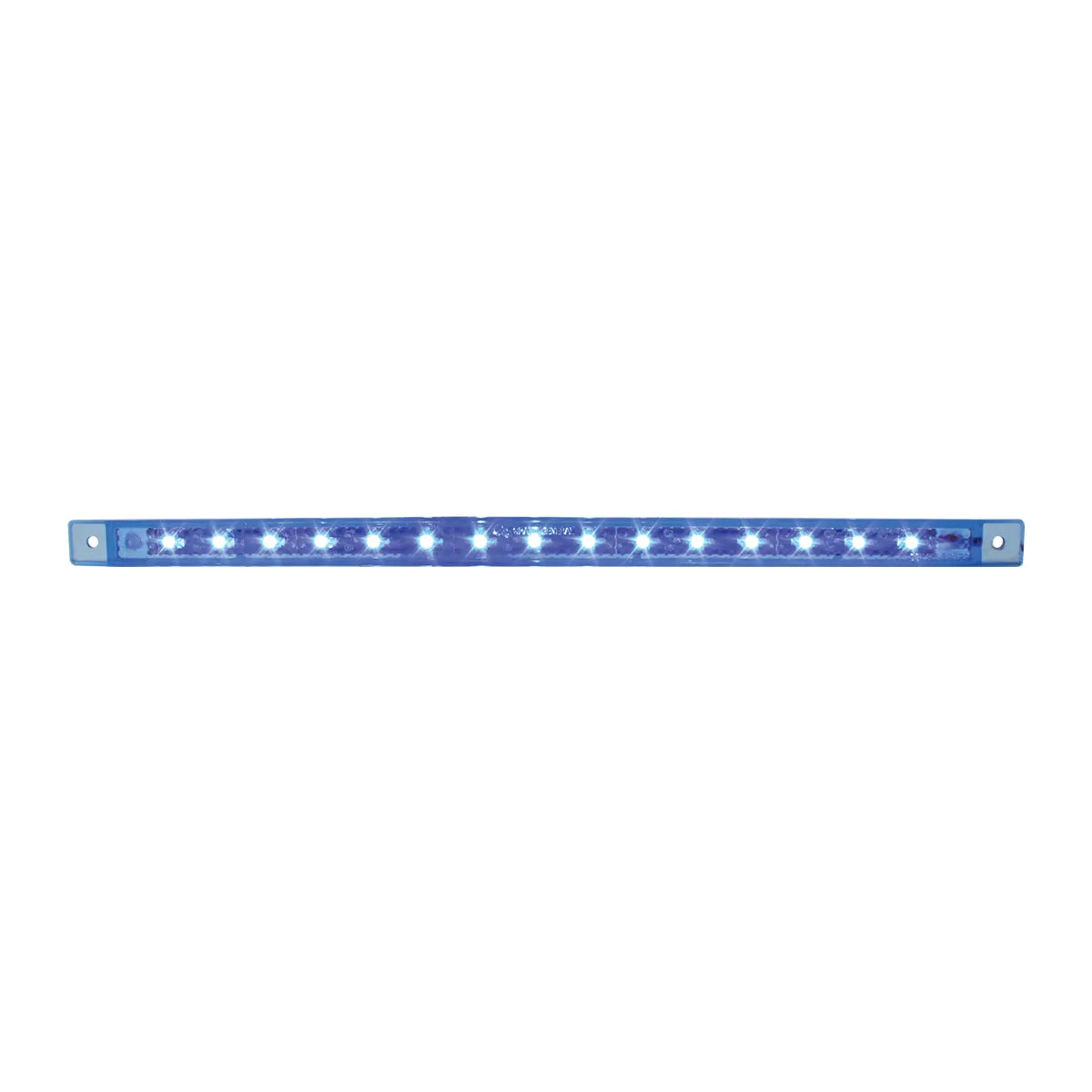 12″ ULTRA THIN LED MARKER LIGHT BAR With Bezel Blue/Blue