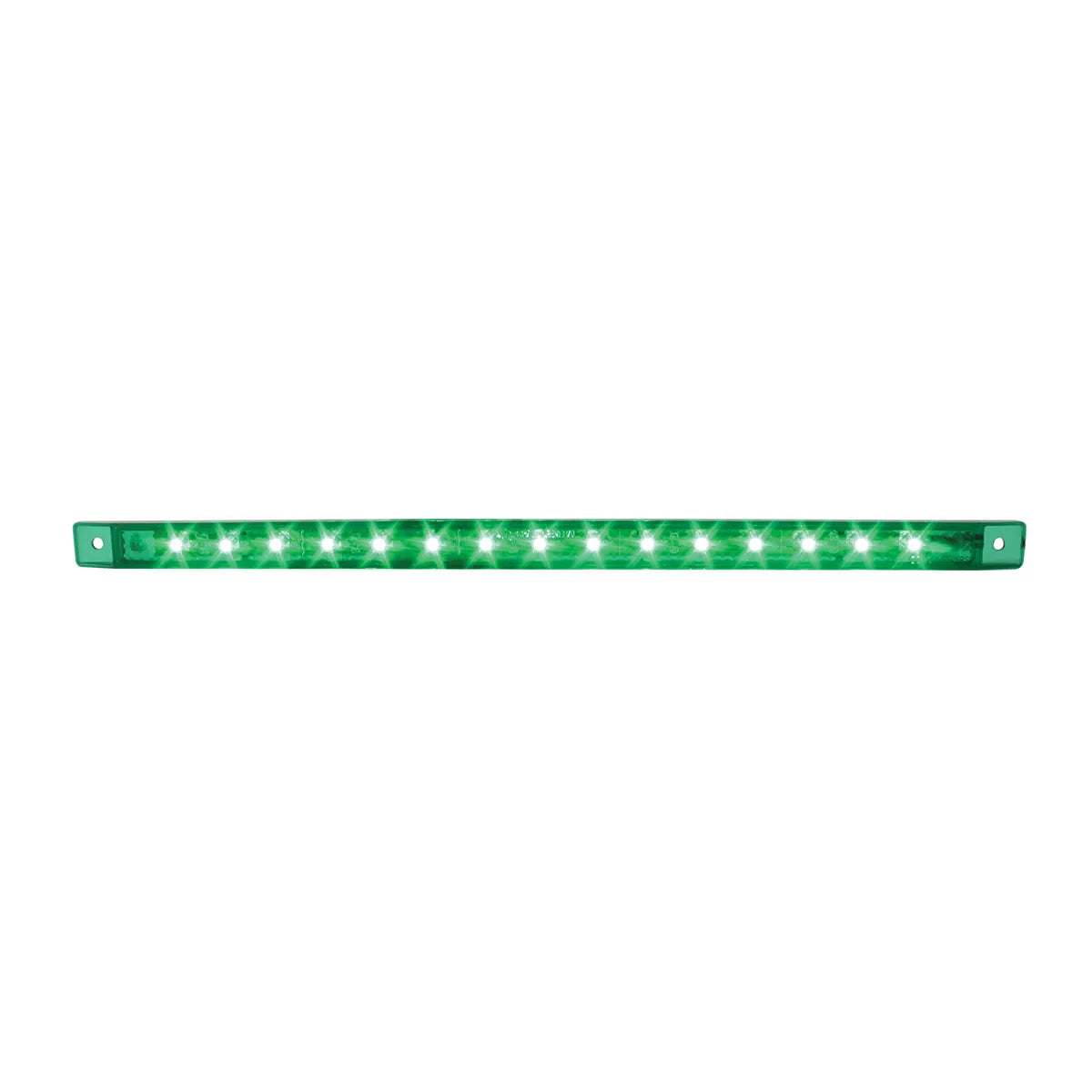 12″ ULTRA THIN LED MARKER LIGHT BAR Green/Green