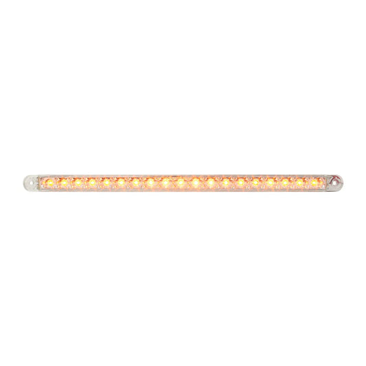 12" Dual Function 18LED Turn/Marker & Clearance Light Bar-Amber/Clear