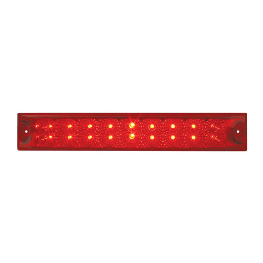12″ Spyder LED Light Bar Red Red With Bezel