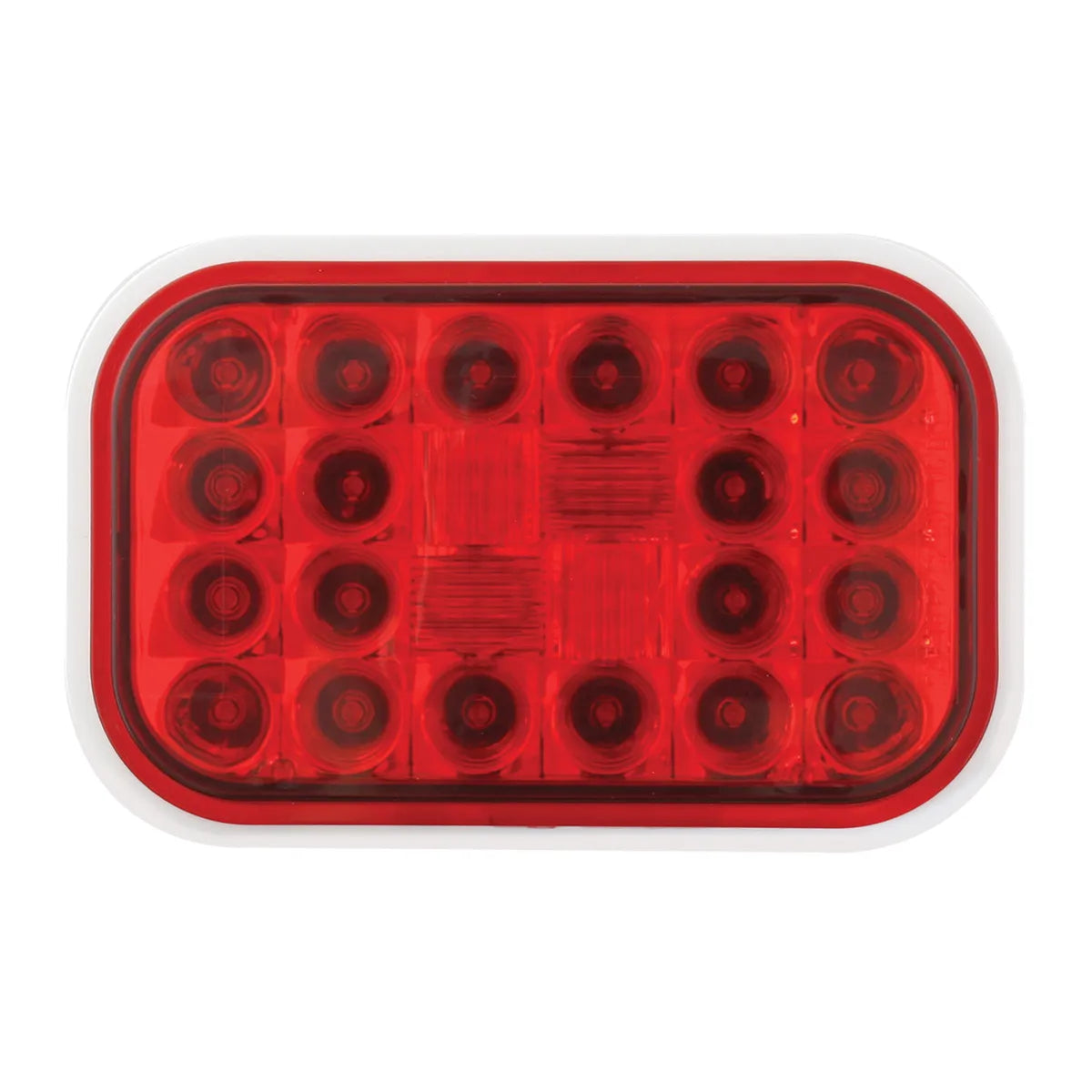 RECTANGULAR PEARL LED LIGHT - RED/RED