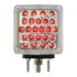 Square Double Face Pearl LED Pedestal Light - Driver's Side