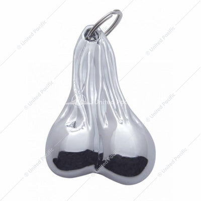 4 1/2" Chrome Ball Key Chain