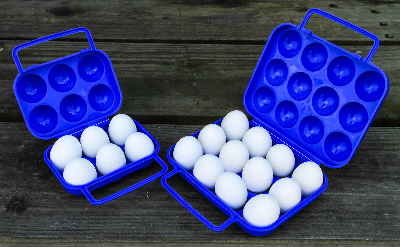 Egg Carrier Holder with Built-In Handle - 12 Eggs