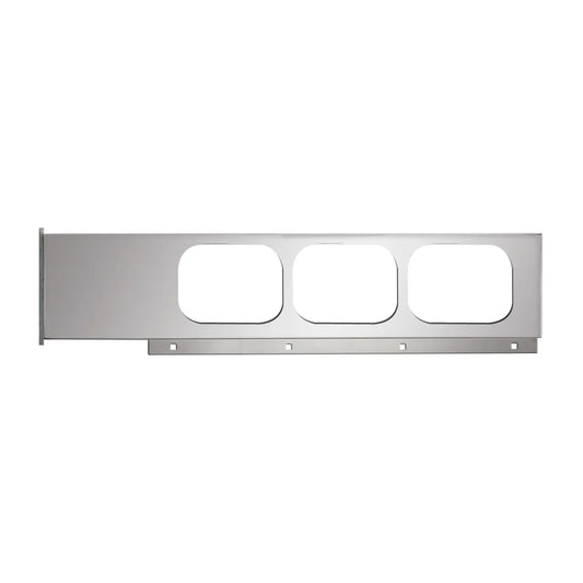 Chrome Plated Steel Two Piece Rear Light Bars with Rectangular Light