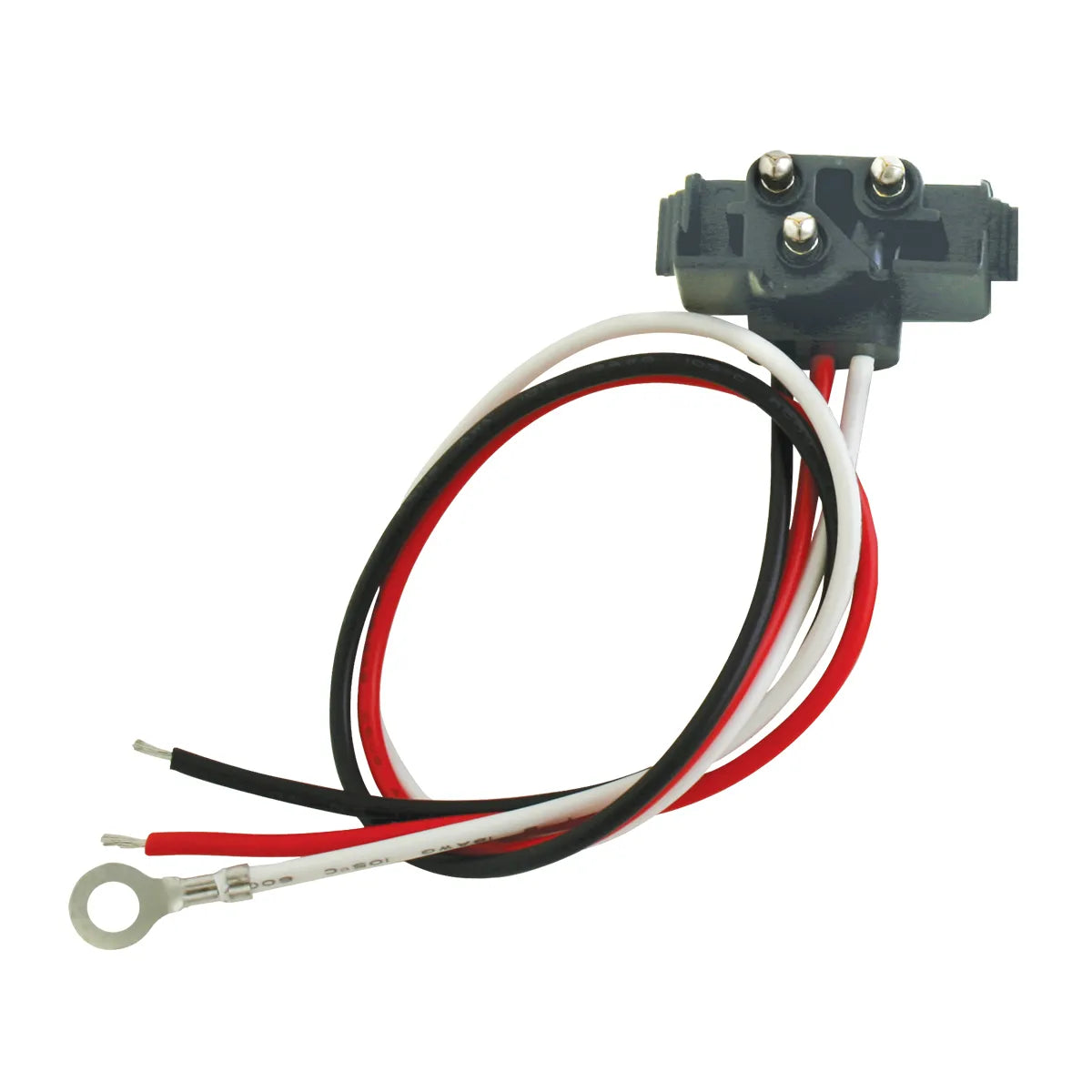 Right Angle 3-Prong Light Plug with 11" Lead Wire