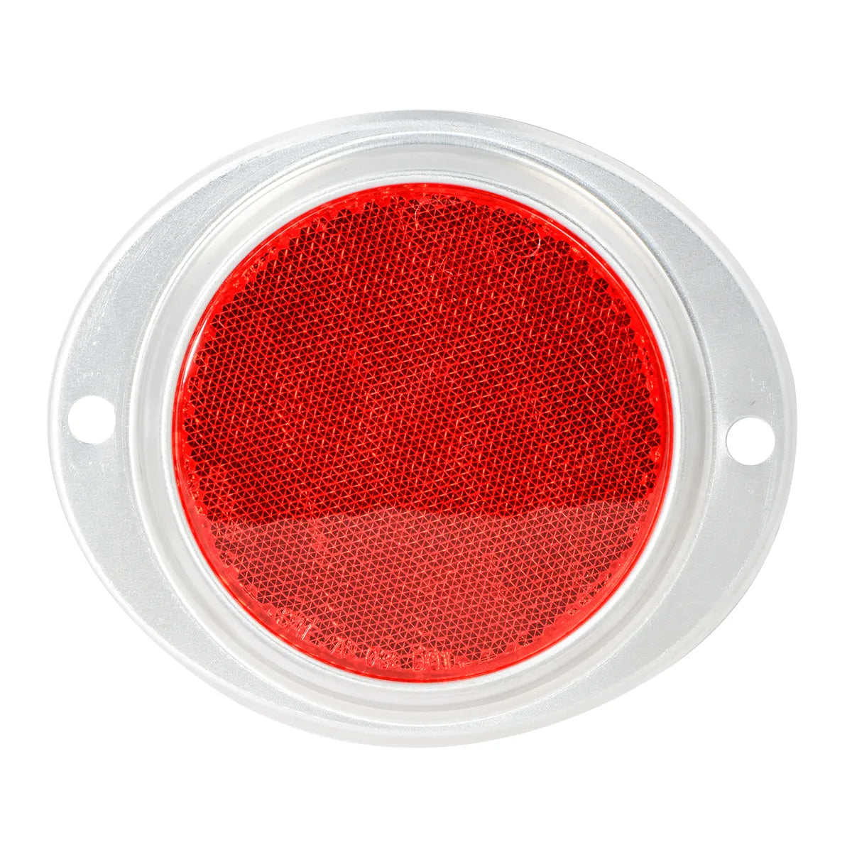 3″ Round Red Reflector With Aluminum Screw Mount Base – Mid Eastern Inc
