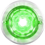 2-3/4" GREEN/CLEAR MINI SUPER STAR