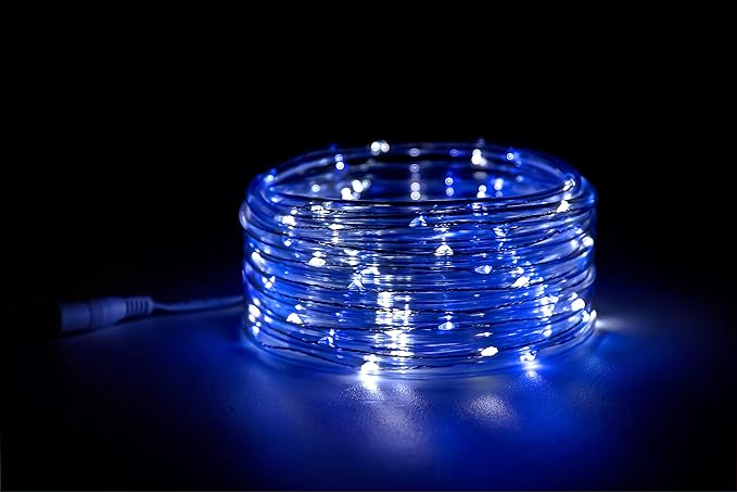 LED Rope Light - Blue/White, 16ft