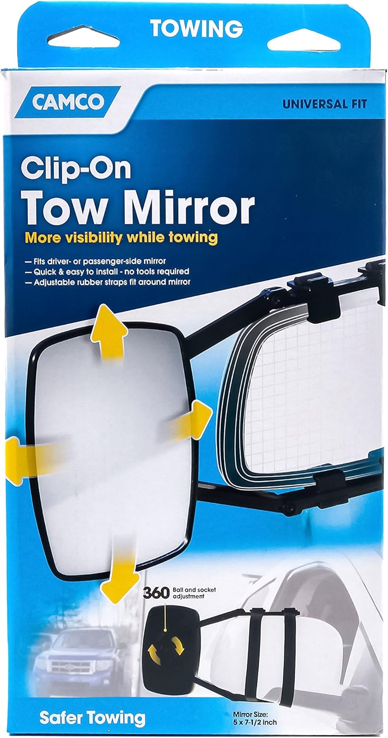 Clamp-On Towing Mirror