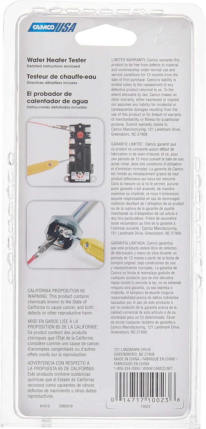 Water Heater Continuity Tester