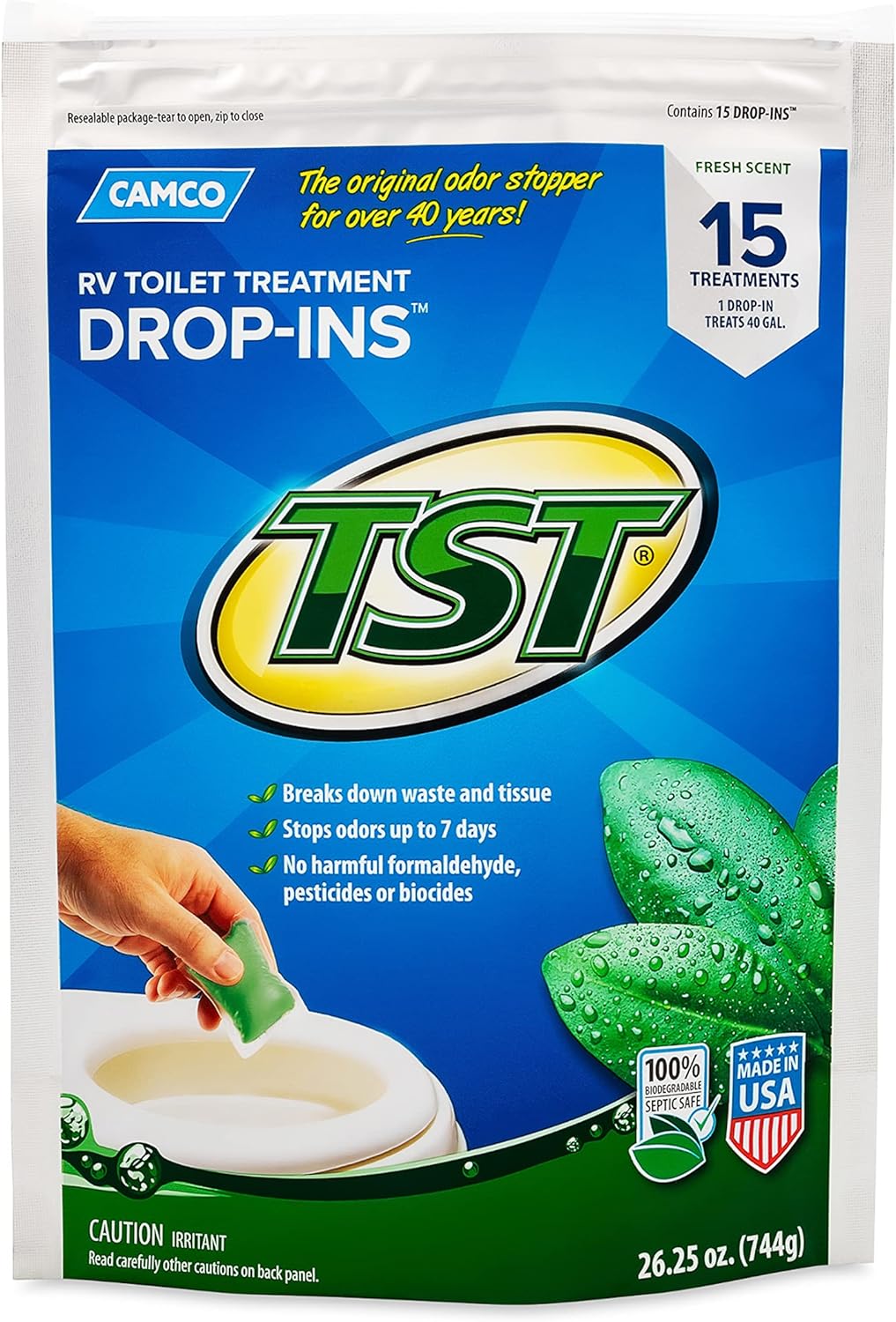 TST Max Fresh Drop-In Toilet Treatment - 15 Count